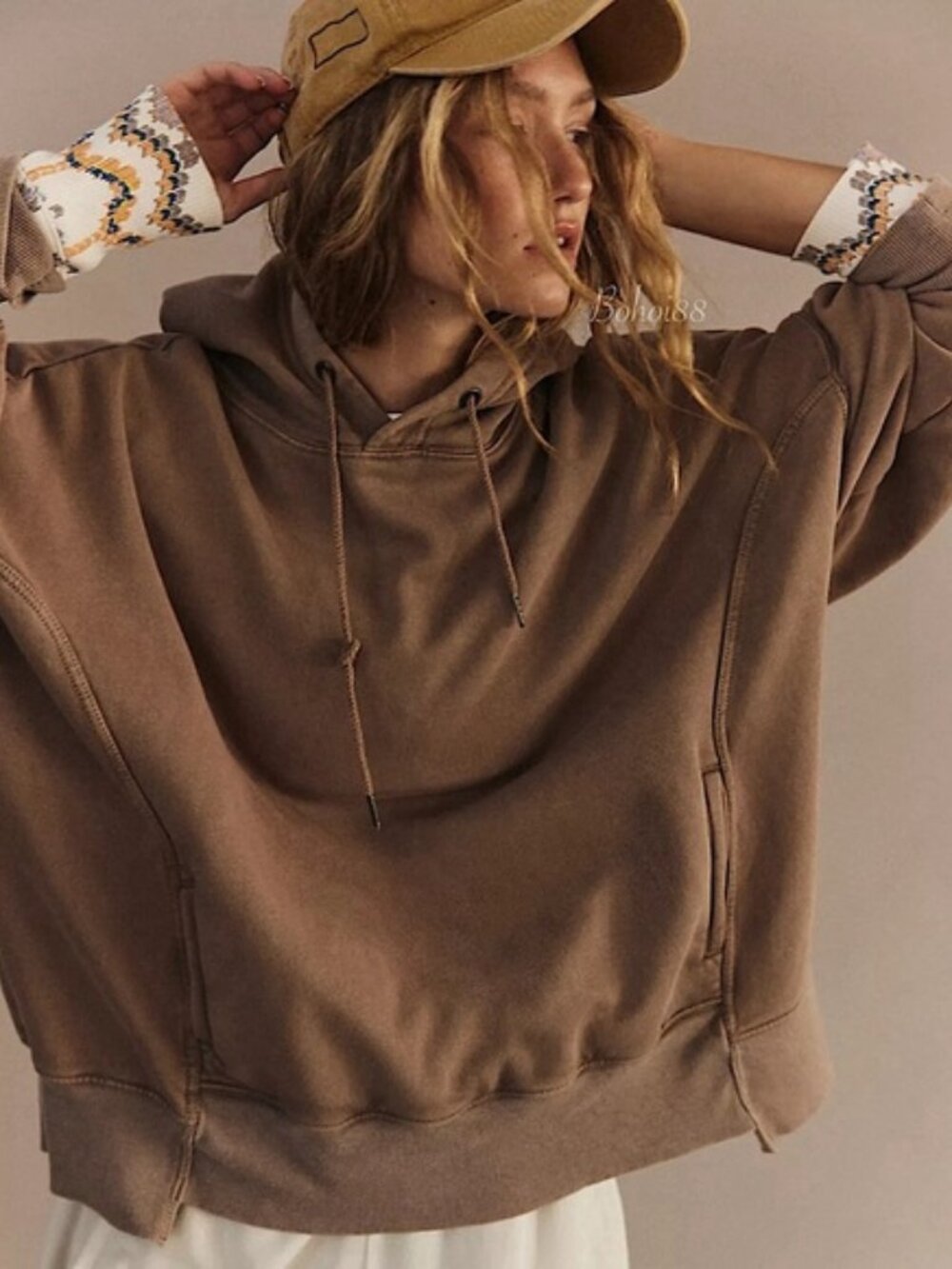 NWOT Free People Sprint To The Finish Hoodie size- MEDIUM